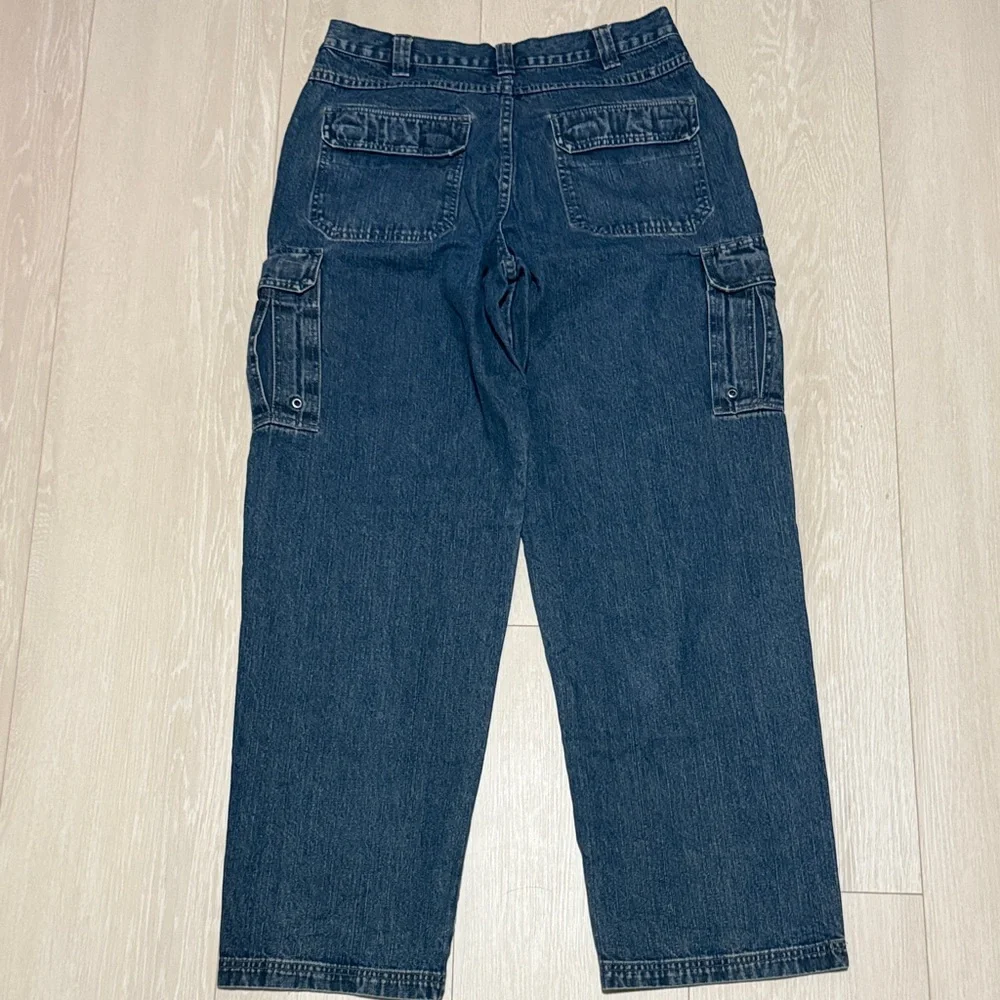 ✨Wrangler Men's Blue Cargo Denim Pants 34x32